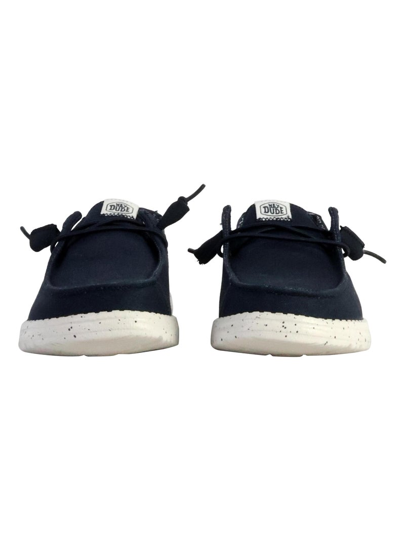 Moccassin à Lacets Hey Dude Wendy Stretch Canvas Bleu - Kiabi