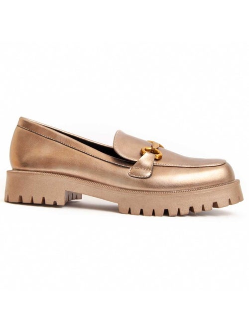 Moccassin à Plateforme Matière Synthétique Et Textile Montevita - Kiabi