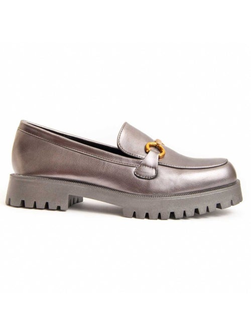 Moccassin à Plateforme Matière Synthétique Et Textile Montevita - Kiabi