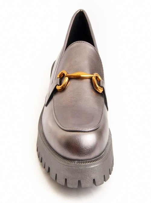 Moccassin à Plateforme Matière Synthétique Et Textile Montevita - Kiabi
