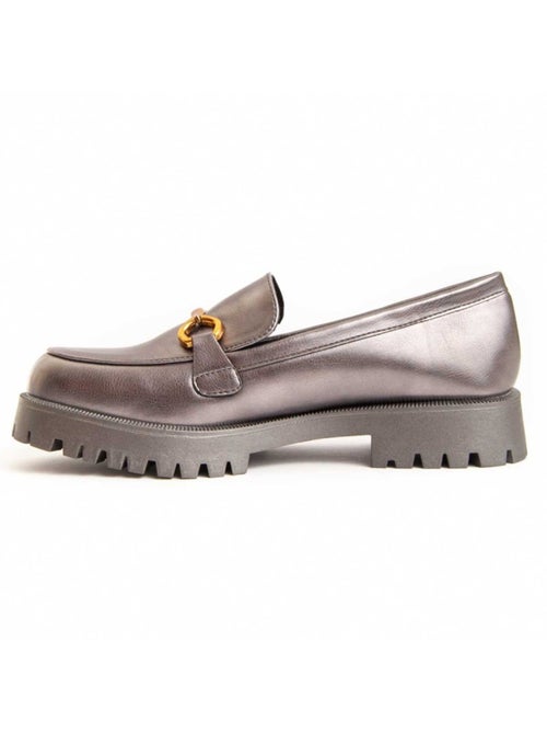 Moccassin à Plateforme Matière Synthétique Et Textile Montevita - Kiabi