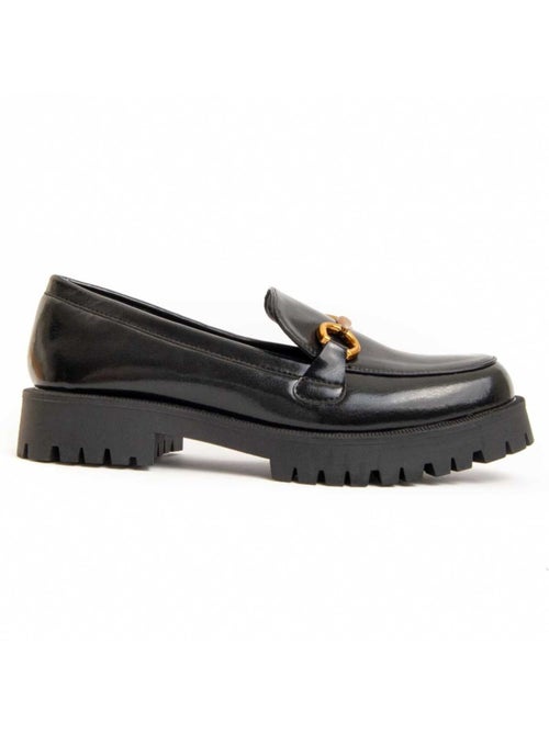 Moccassin à Plateforme Matière Synthétique Et Textile Montevita - Kiabi
