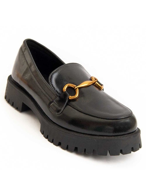 Moccassin à Plateforme Matière Synthétique Et Textile Montevita - Kiabi