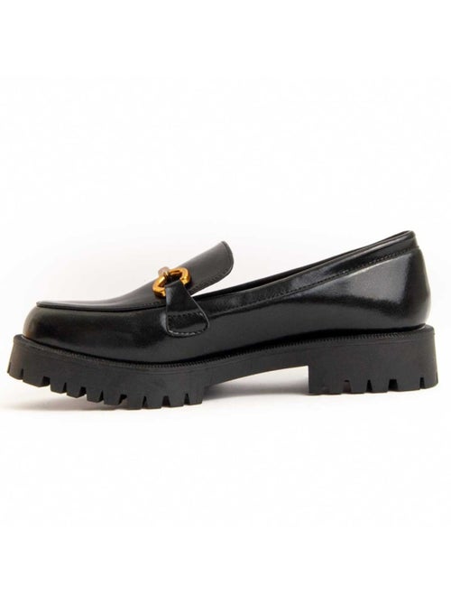 Moccassin à Plateforme Matière Synthétique Et Textile Montevita - Kiabi