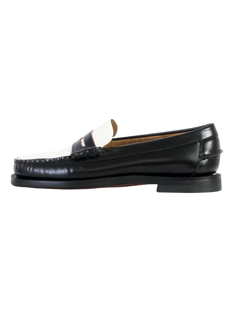 Moccassin Cuir Sebago Classic Dan Woman Noir - Kiabi