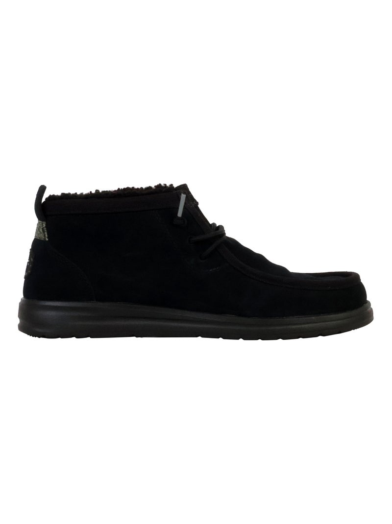 Moccassin Montante à Lacets Hey Dude Wally Mid Gripr Warmth Noir - Kiabi