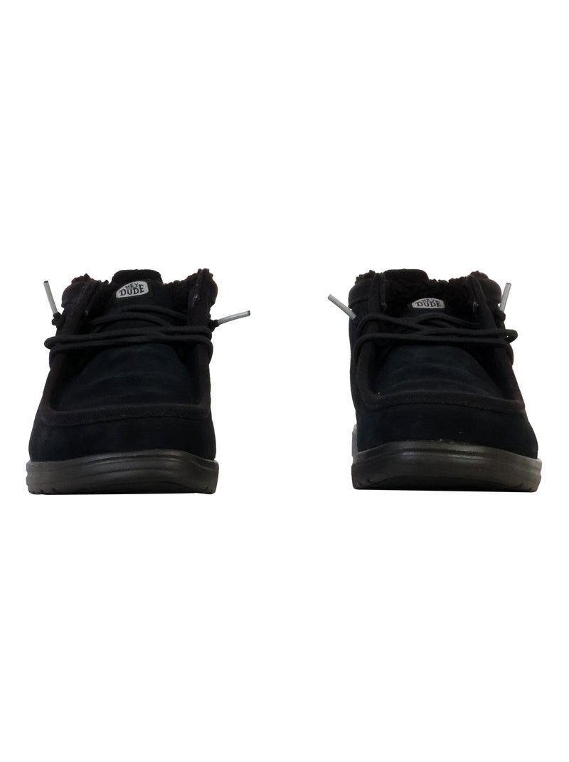 Moccassin Montante à Lacets Hey Dude Wally Mid Gripr Warmth Noir - Kiabi
