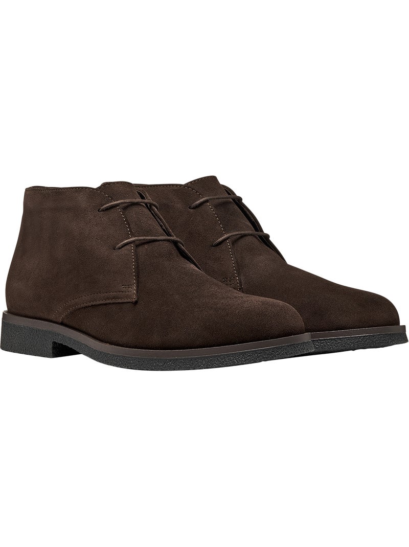 Moccassins montante cuir geox claudio Marron chocolat - Kiabi