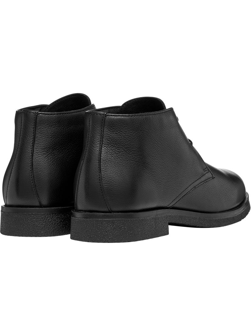 Moccassins montante cuir geox claudio Noir - Kiabi