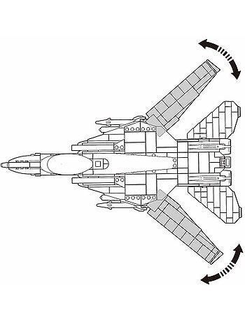 Model Bricks - Avion chasseur à réaction