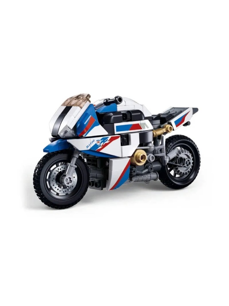 Model Bricks - Moto de course Blanc - Kiabi