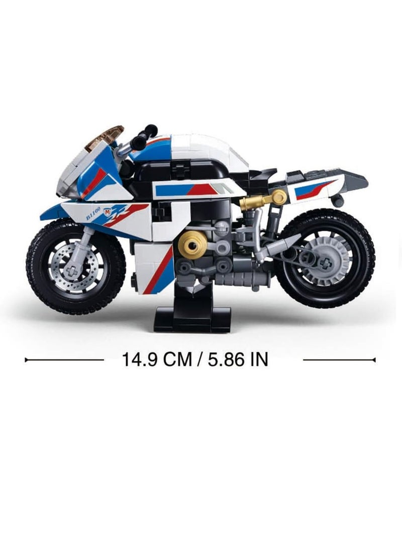 Model Bricks - Moto de course Blanc - Kiabi