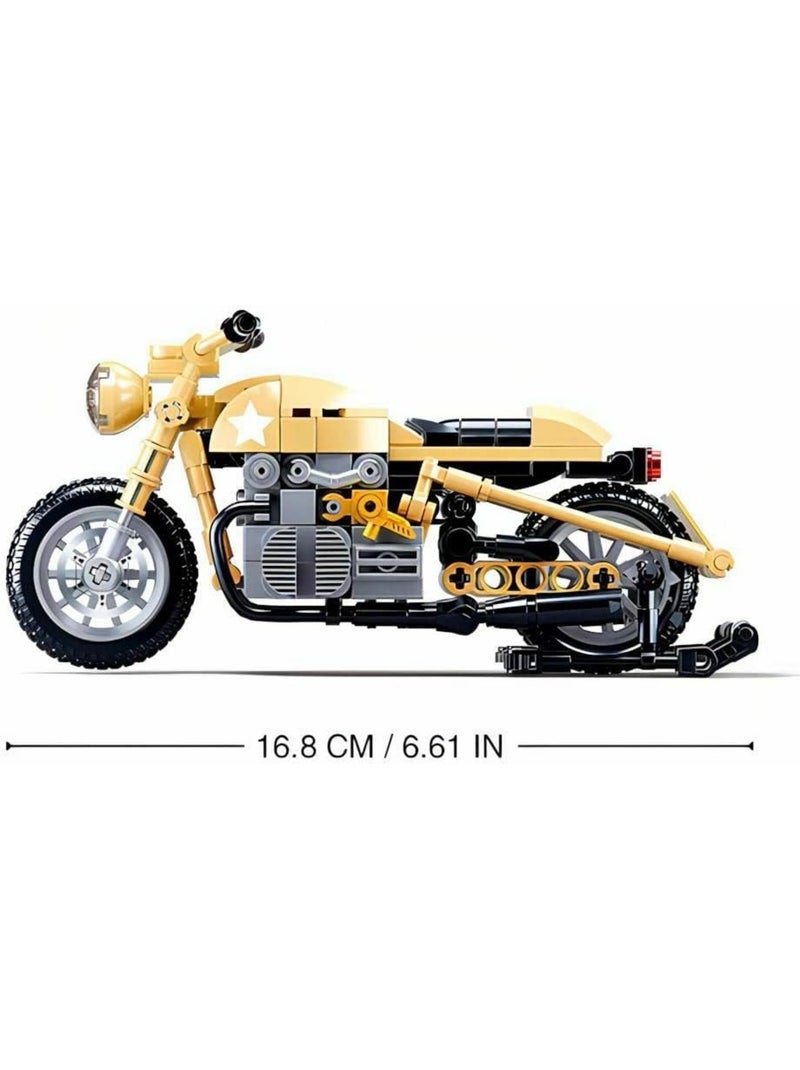 Model Bricks - Moto militaire Jaune - Kiabi