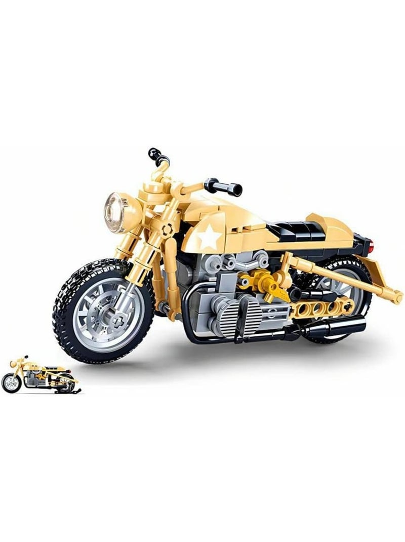 Model Bricks - Moto militaire Jaune - Kiabi