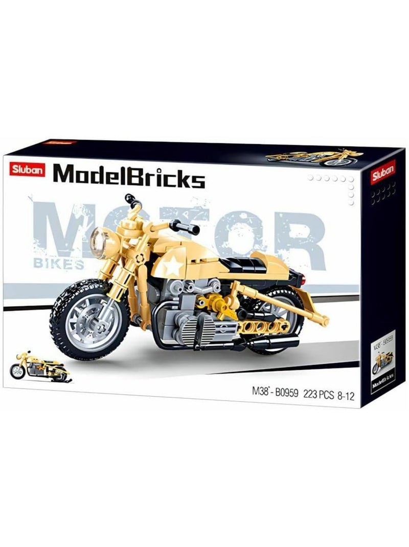 Model Bricks - Moto militaire Jaune - Kiabi
