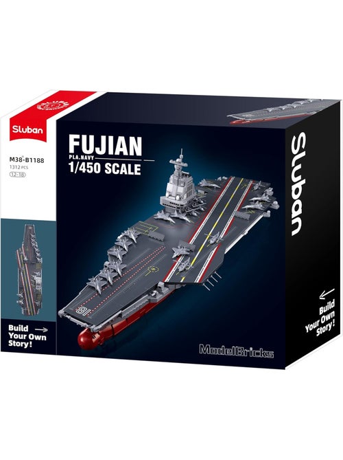 Model Bricks - Porte-avions Fujian - Kiabi