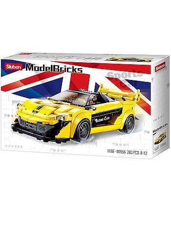 Model Bricks - Super voiture anglaise jaune