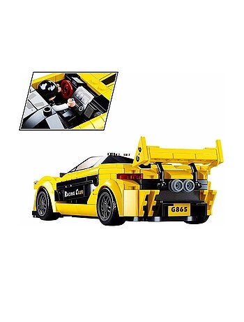 Model Bricks - Super voiture anglaise jaune