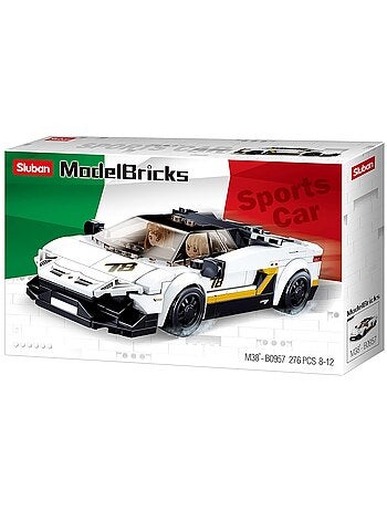 Model Bricks - Super voiture italienne blanche