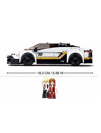 Model Bricks - Super voiture italienne blanche