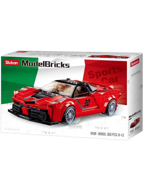 Model Bricks - Super voiture italienne rouge - Kiabi