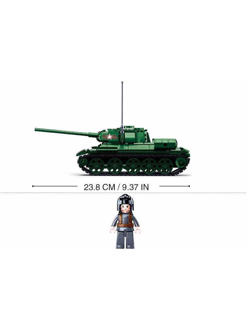 Model Bricks - Tank soviétique T34-85 Vert - Kiabi