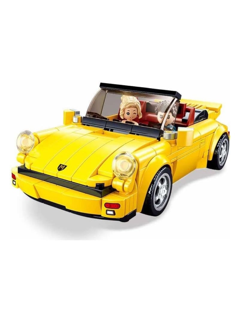 Model Bricks - Voiture de sport allemande jaune Jaune - Kiabi