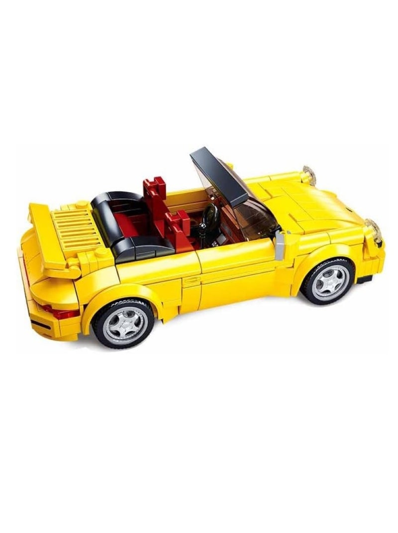 Model Bricks - Voiture de sport allemande jaune Jaune - Kiabi