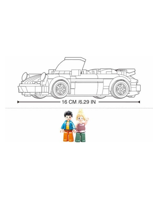 Model Bricks - Voiture de sport allemande jaune - Kiabi