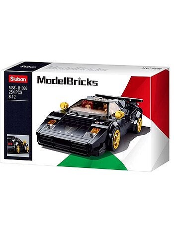 Model Bricks - Voiture de sport italienne noire