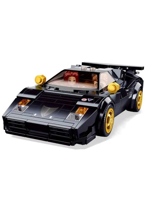 Model Bricks - Voiture de sport italienne noire - Kiabi