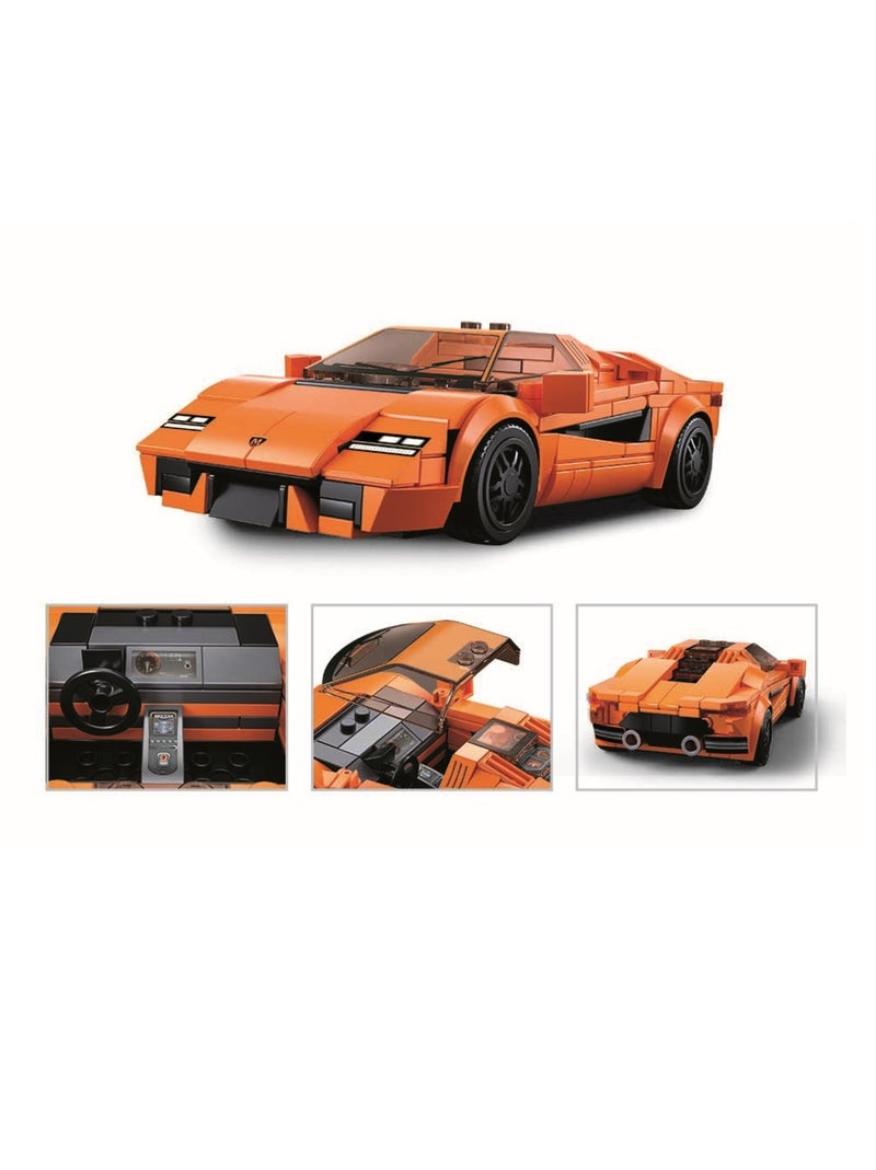 Model Bricks - Voiture de sport orange Orange - Kiabi