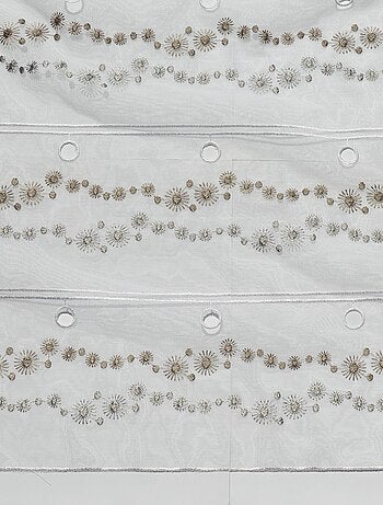 Modulable brodé de lettres et cercles colorés