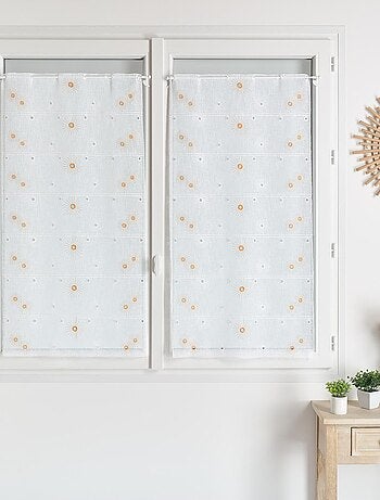 Modulable brodé à fleurs coloris orange