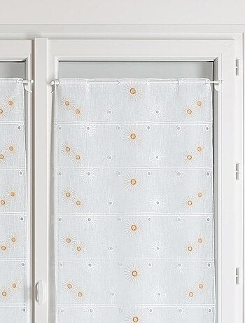 Modulable brodé à fleurs coloris orange