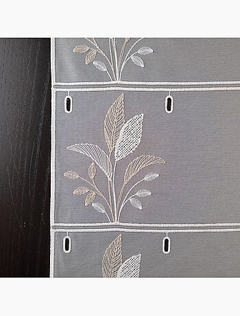 Modulable brodé à motif feuilles