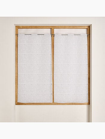 Modulable brodé à motif feuilles et fleurs