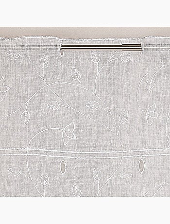 Modulable brodé à motif feuilles et fleurs