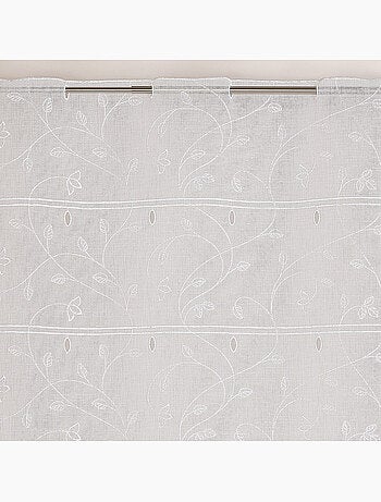 Modulable brodé à motif feuilles et fleurs