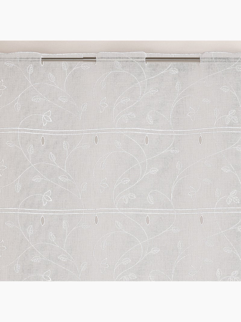 Modulable brodé à motif feuilles et fleurs Blanc - Kiabi