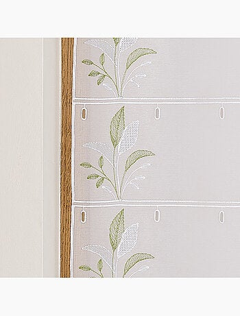 Modulable brodé à motif feuilles