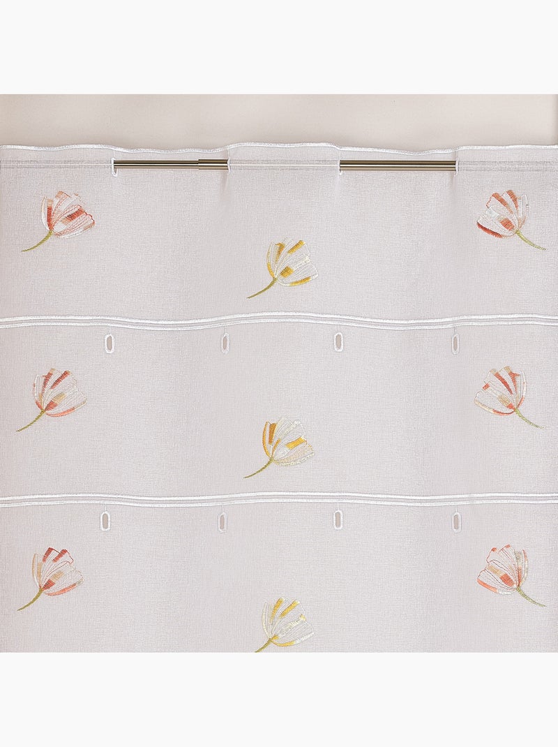 Modulable brodé à motif fleurs Orange - Kiabi