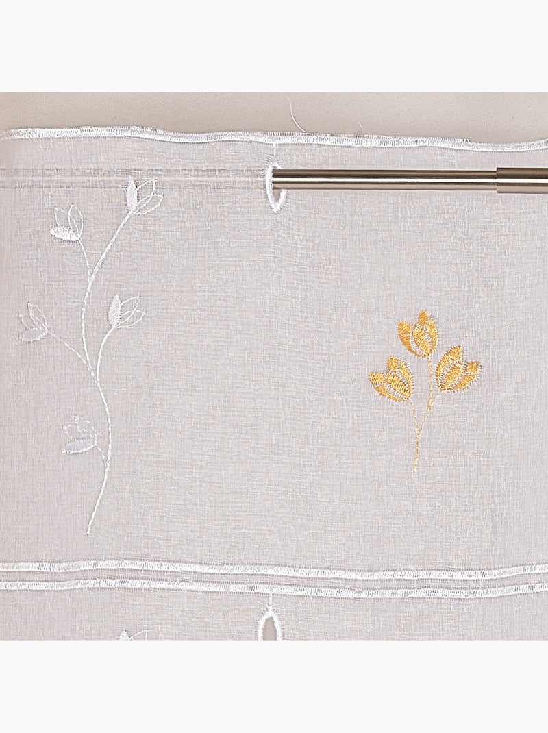 Modulable brodé à motif tulipes Jaune - Kiabi