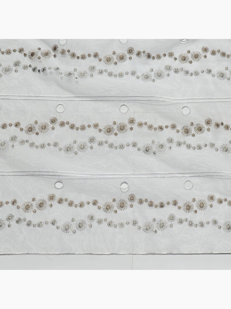 Modulable brodé à motifs de petits soleils Taupe - Kiabi