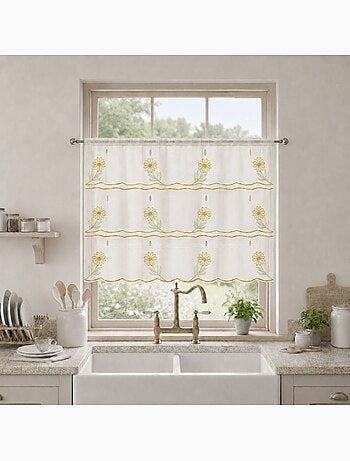 Modulable brodé à motifs fleuris
