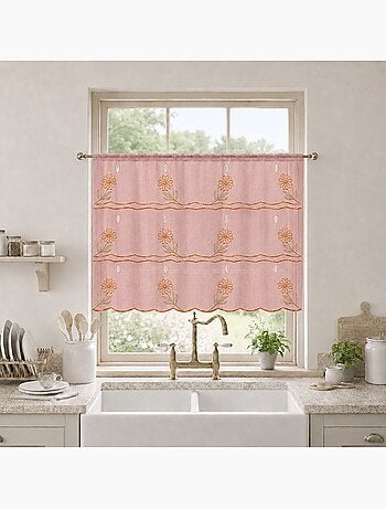 Modulable brodé à motifs fleuris