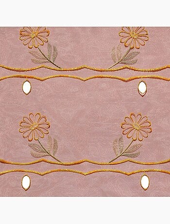 Modulable brodé à motifs fleuris