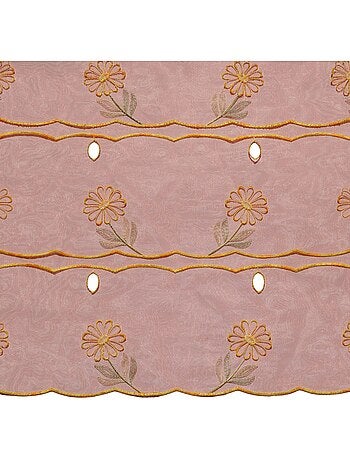 Modulable brodé à motifs fleuris