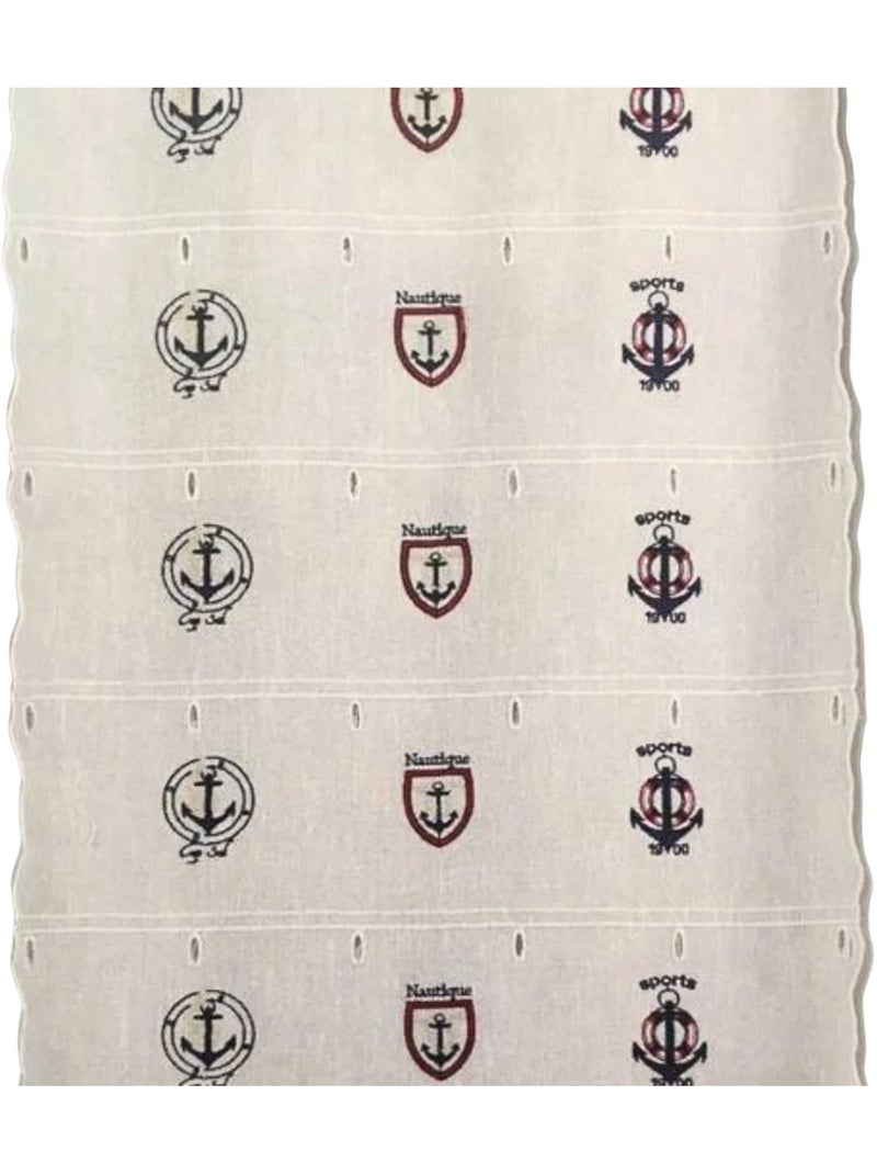 Modulable brodé à motifs marins Blanc - Kiabi
