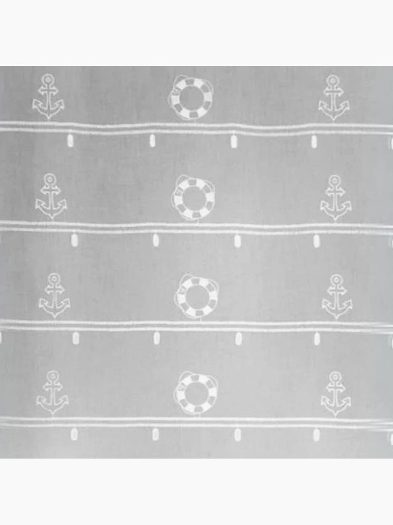 Modulable brodé à motifs marins Blanc - Kiabi